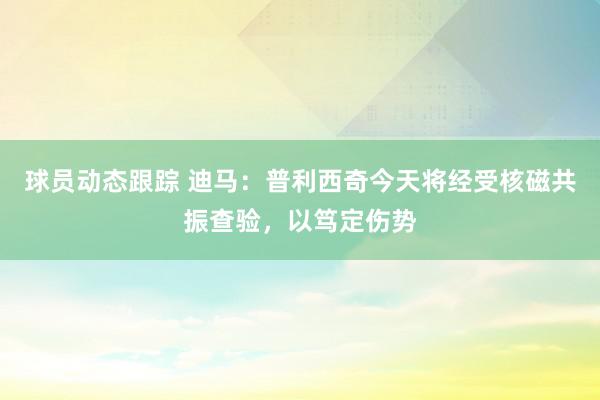 球员动态跟踪 迪马：普利西奇今天将经受核磁共振查验，以笃定伤势