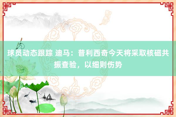 球员动态跟踪 迪马：普利西奇今天将采取核磁共振查验，以细则伤势