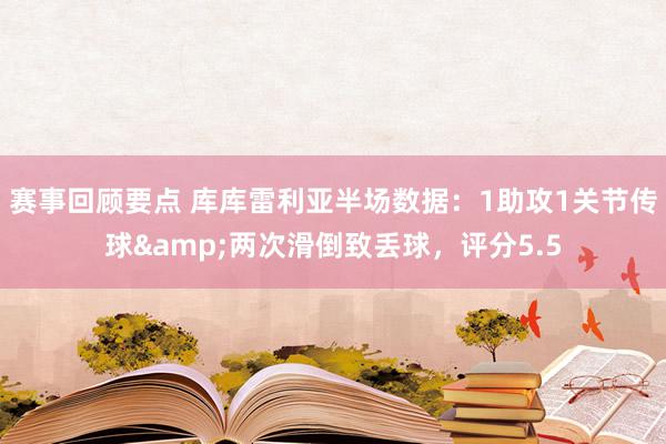 赛事回顾要点 库库雷利亚半场数据：1助攻1关节传球&两次滑倒致丢球，评分5.5